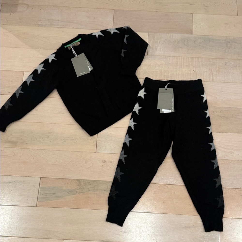 Brodie pure cashmere girls boys kids pants top set 4